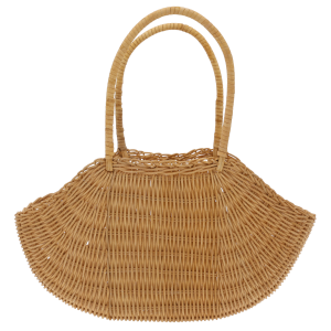 Torba dekoracyjna z naturalnych surowców o wysokości 31 cm. Uniwersalny dodatek do wnętrz w stylu boho, świetny jako osłonka na rośliny lub kosz prezentowy.