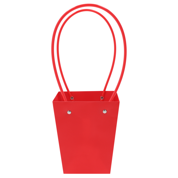 Czerwona torebka kwiatowa 35 cm to eleganckie opakowanie na bukiety i rośliny doniczkowe. Intensywny kolor czerwony dodaje kompozycjom wyrazistości i elegancji, podkreślając wyjątkowość prezentu i estetykę bukietu.