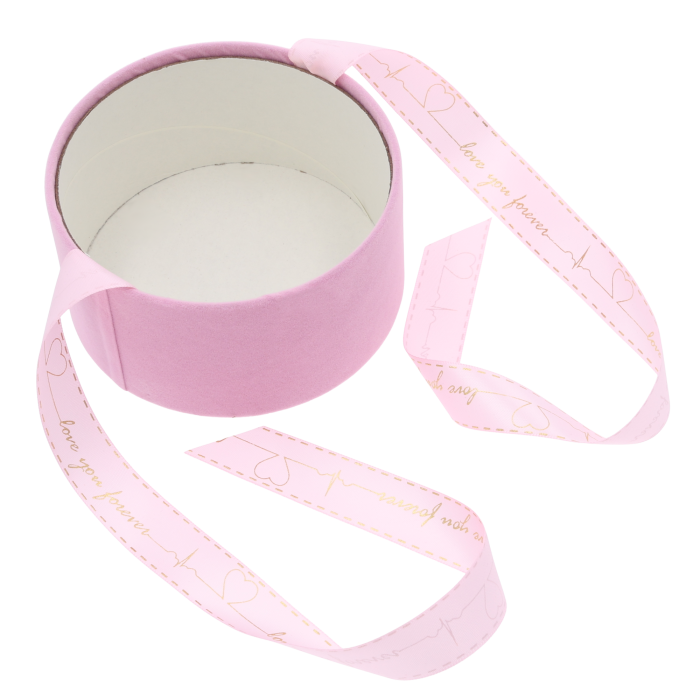 elegancki flower box 13 cm, pudełko prezentowe na kwiaty, mydlane róże i upominki, przezroczysta pokrywka, welurowe boki i satynowa wstążka, luksusowe i praktyczne, idealne na każdą uroczystość