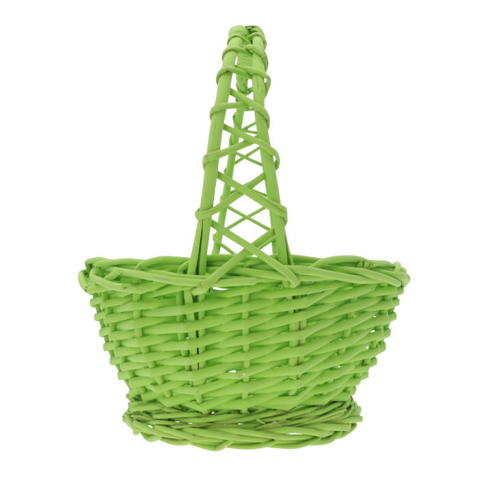 kosz prezentowy i kwiatowy 32 cm z wikliny, naturalny materiał, pojemny kosz do aranżacji florystycznych, dekoracja domu, biura i sklepu, kosz na upominki, kwiaty i rośliny doniczkowe