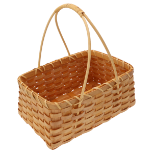 Pojedyncza torba dekoracyjna z naturalnym splotem i uchwytami. Prosta forma pasuje do wielu aranżacji, od nowoczesnych po wnętrza w stylu naturalnym.
