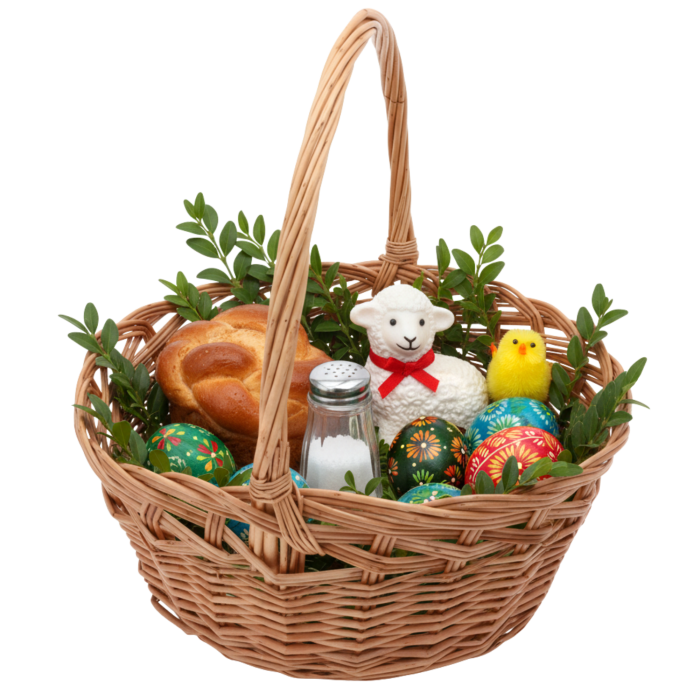 Kosz wiklinowy okrągły 35 cm świetnie sprawdzi się jako koszyk wielkanocny, kosz upominkowy lub element kompozycji florystycznych. Naturalne wykończenie i praktyczny kształt ułatwiają aranżację.
