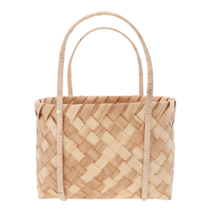 Torba dekoracyjna 35x20 cm z naturalnych surowców z wygodnymi uszami. Estetyczna i lekka osłonka na doniczkę, która świetnie sprawdzi się jako element aranżacji wnętrz lub kosz prezentowy.