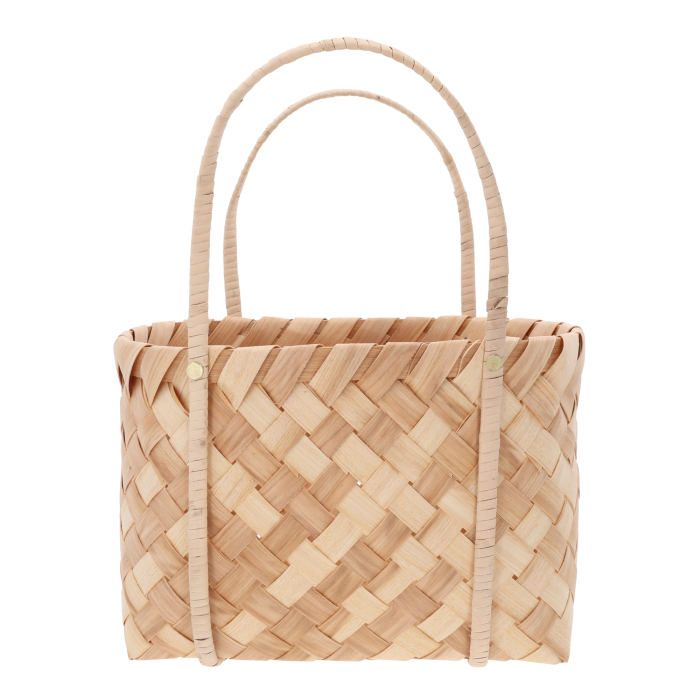 Torba dekoracyjna 35x20 cm z naturalnych surowców z wygodnymi uszami. Estetyczna i lekka osłonka na doniczkę, która świetnie sprawdzi się jako element aranżacji wnętrz lub kosz prezentowy.
