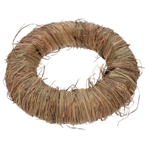 Okrągły podkład florystyczny o średnicy 50 cm wykonany z naturalnych gałązek. Podstawa do tworzenia wieńców na drzwi i stroików.