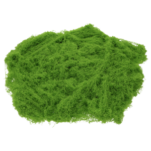 Jasnozielona włóczka florystyczna 125g imitująca mech, idealna jako naturalne wypełnienie do stroików i leśnych aranżacji roślinnych.