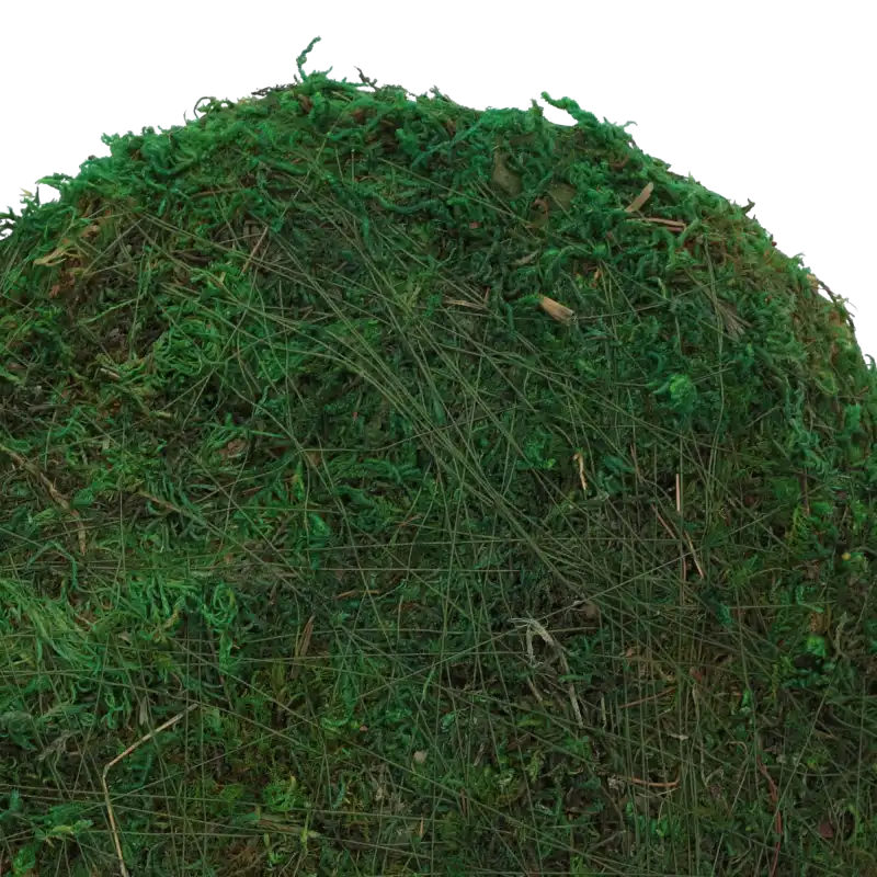 Makro zdjęcie tekstury mchu imitującej leśne runo. Wysoka jakość wykonania zapewnia naturalny wygląd każdej eko dekoracji.