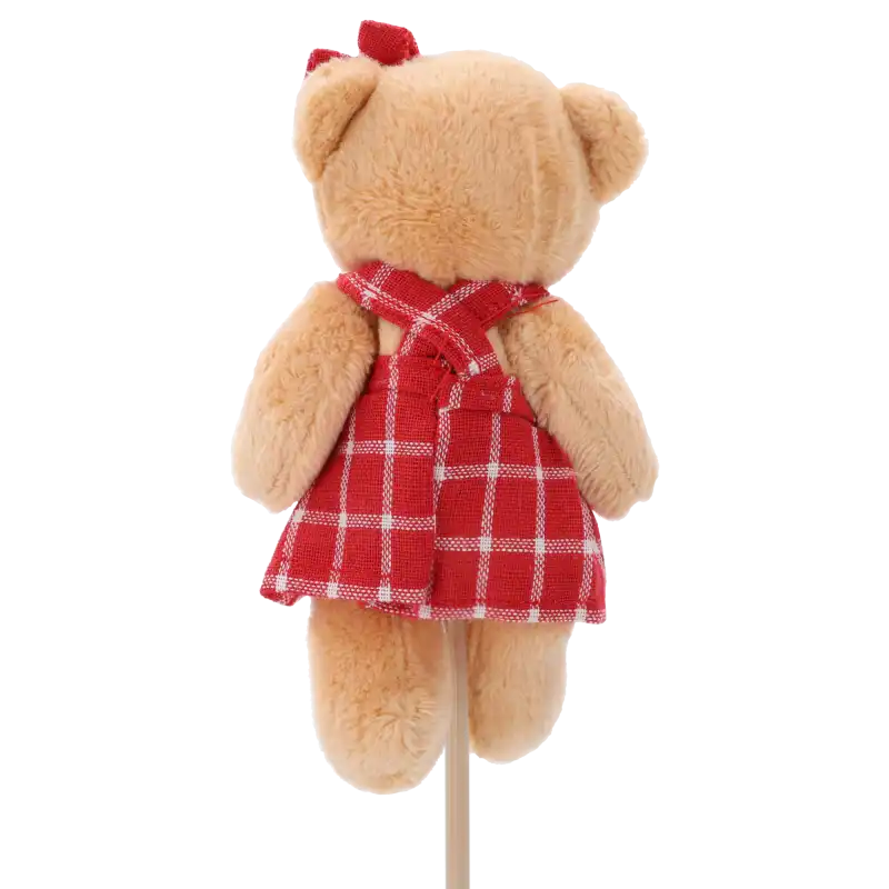 Miś na piku, topper z misiem, miś na patyczku, dodatki do prezentów, baby shower, artykuły florystyczne, ozdoby do kwiatów, prezent na urodziny, hurtownia florystyczna, misie na piku, miś w sukience, prezent dla nauczyciela, zakończenie roku szkolnego