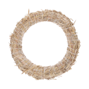 Naturalny wianek podkład ze słomy o średnicy 25 cm to uniwersalna baza do tworzenia własnych stroików i dekoracji florystycznych DIY.