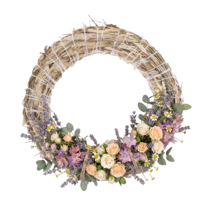 Wianek słomiany 20 cm naturalna baza do stroików Naturalny wianek ze słomy do dekoracji florystycznych Okrągły wianek słomiany do stroików świątecznych Baza słomiana do kompozycji nagrobnych i sezonowych Wianek ze słomy 20 cm do dekoracji DIY