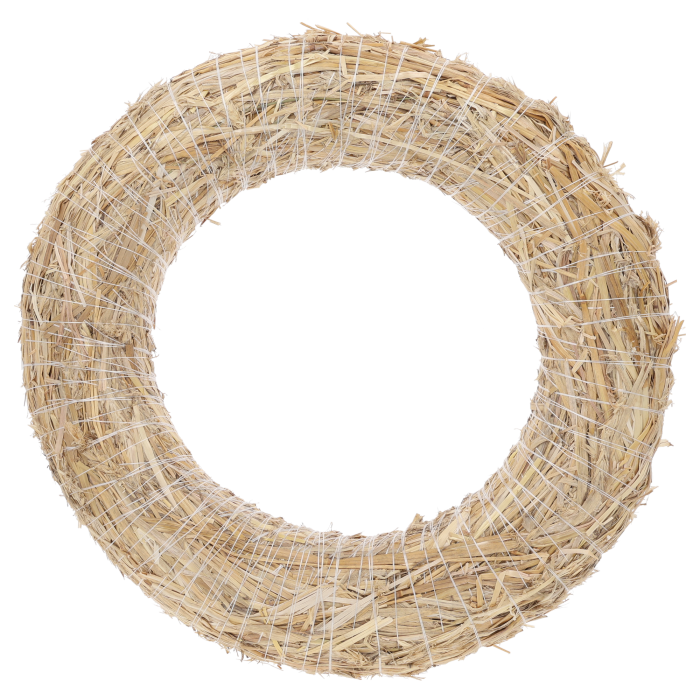 Wianek podkład ze słomy 40 cm to naturalna baza florystyczna, idealna do tworzenia stroików świątecznych i sezonowych kompozycji DIY.