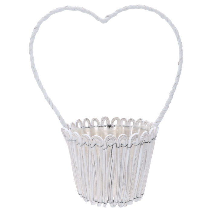 Kosz rattanowy L dekoracyjny kosz z rączką o wysokości 45 cm w ofercie Trend Deco.
