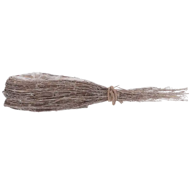 Drewniana osłonka z patyków w kształcie serca 60 cm Trend Deco w ujęciu bocznym