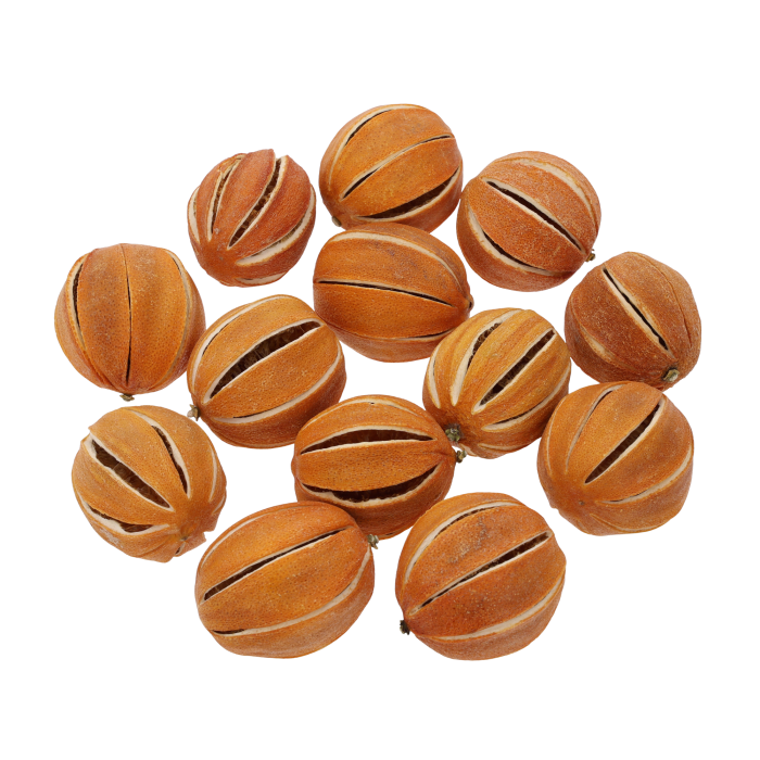 Nacięte suszone pomarańcze 250g Trend Deco na tle