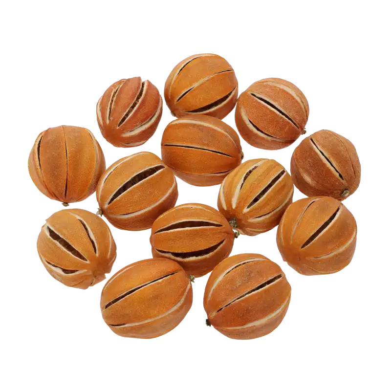 Nacięte suszone pomarańcze 250g Trend Deco na tle