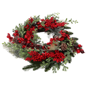 Główny widok świątecznego wianka dekoracyjnego Trend Deco o średnicy 40 cm.