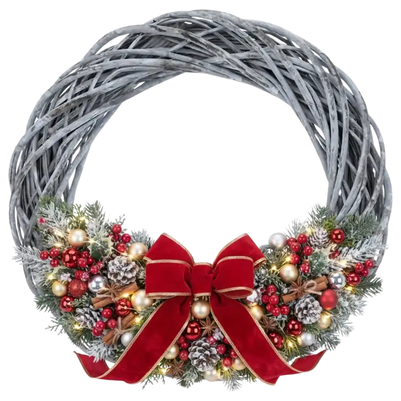 Metalowe wiaderko na piku 34 cm różowe w aranżacji florystycznej