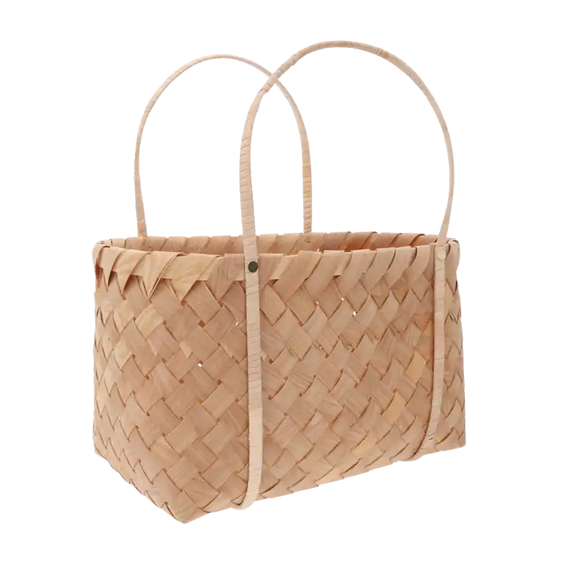Torba dekoracyjna L 40x25 cm na białym tle